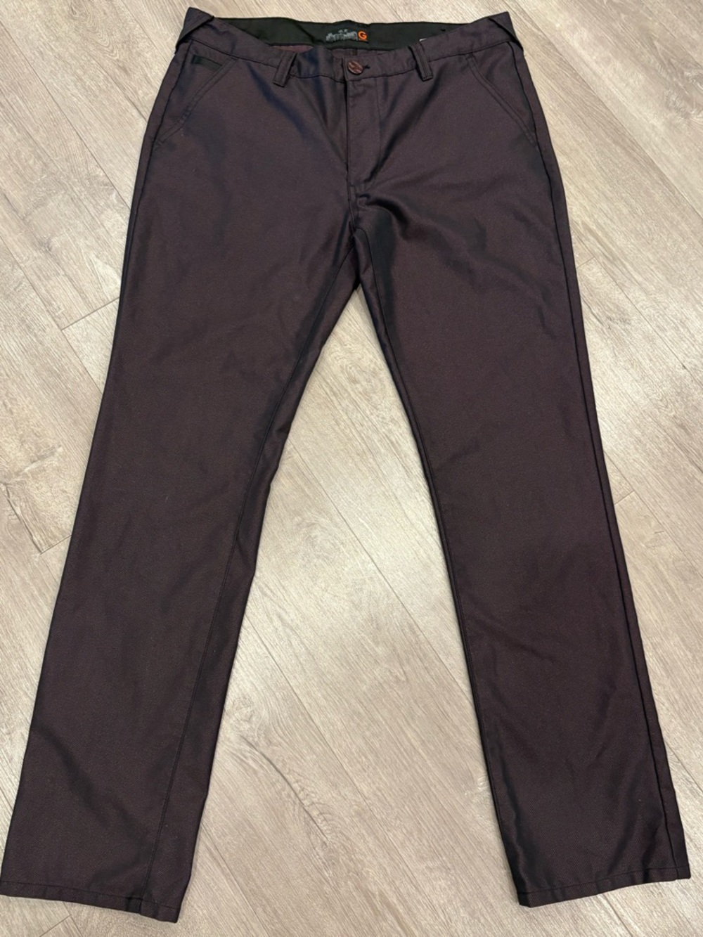 Guess Men's Chino Pants in Deep Burgundy